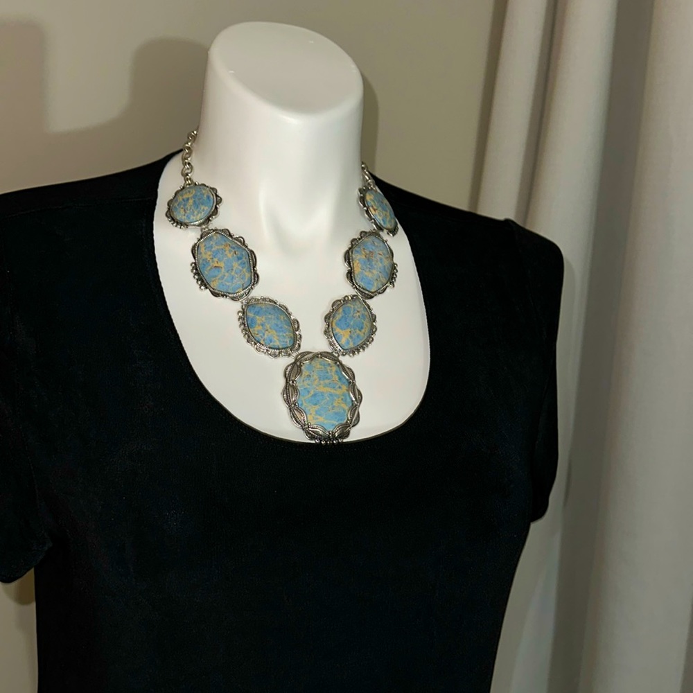 Chicos howlite statement necklace